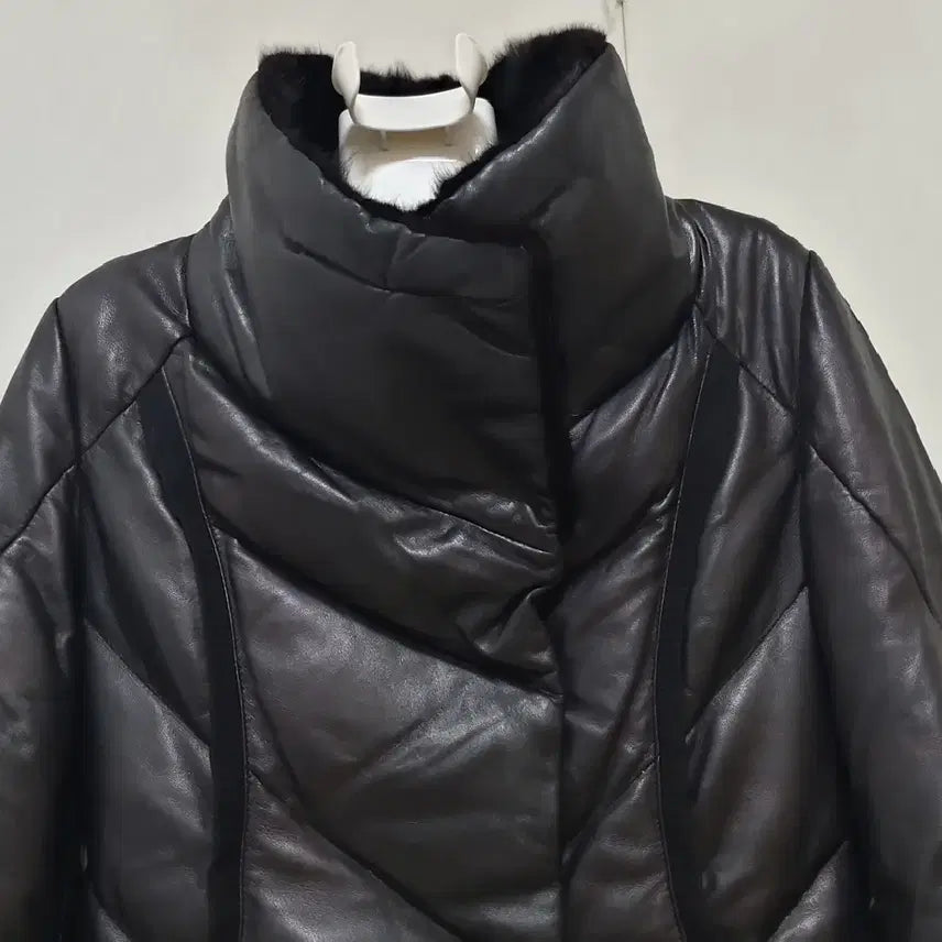 [BUNJANG] Women's 85 Genuine Lambskin & Mink Fur Down-Filled Coat / 밍크배색양가죽코트/오리털충전재/가벼운/깨끗한/정품/여성85