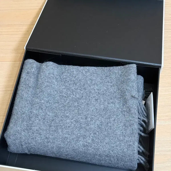 [BUNJANG] Umamung 100% Cashmere Scarf Grey / 우마뭉 캐시미어 100% 머플러 그레이