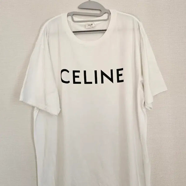 [BUNJANG] Celine Logo Short Sleeve T-Shirt White / 셀린느 로고 반팔 티셔츠 화이트