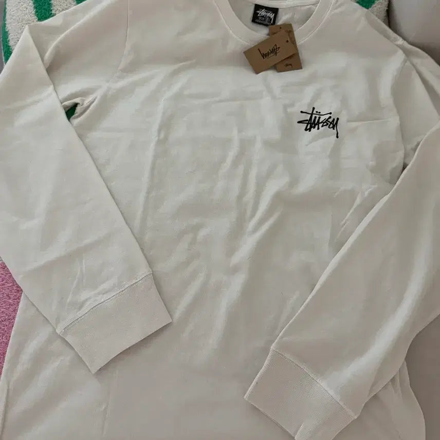 [BUNJANG] Stussy Basic Long Sleeve Natural Size S / 스투시 롱슬리브 베이직 S사이즈 네츄럴컬러