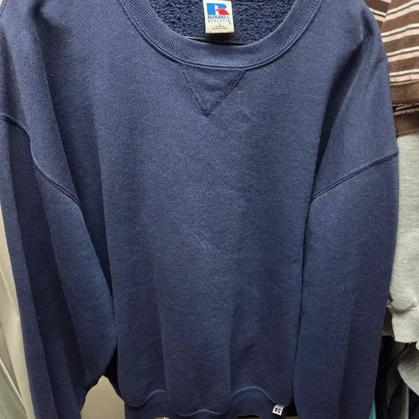 [BUNJANG] 90s Russell Blank Sweatshirt Navy L / 90s 러셀 블랭크 스웻셔츠 네이비 L
