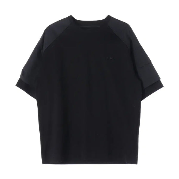 [BUNJANG] JUUN.J 23SS Oversized Cotton Layered Short Sleeve T-Shirt Black / 준지 23SS 오버핏 코튼 레이어드 반팔 티셔츠 블랙