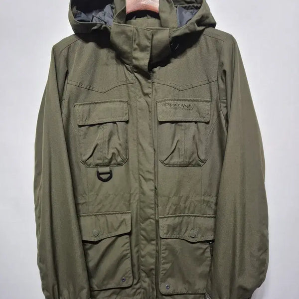 [BUNJANG] Discovery Women's Khaki Hooded Jacket (Size 90) / [여성90]디스커버리 후드 자켓 카키색