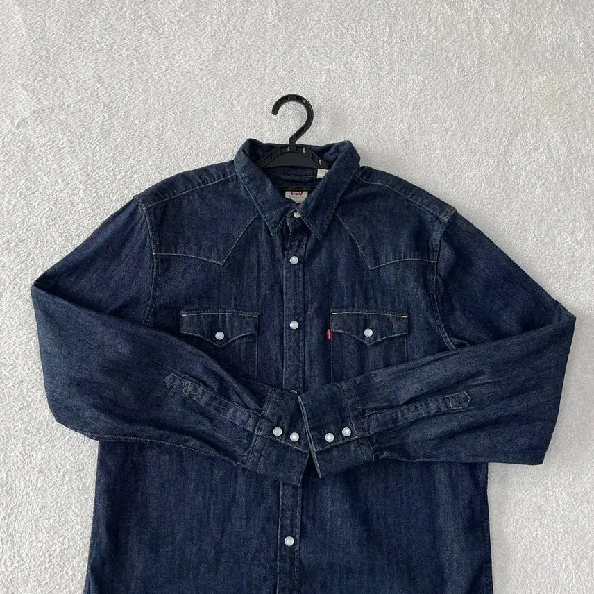 [BUNJANG] Levi's Western Denim Shirt Blue L / L 리바이스 웨스턴 진청 데님셔츠