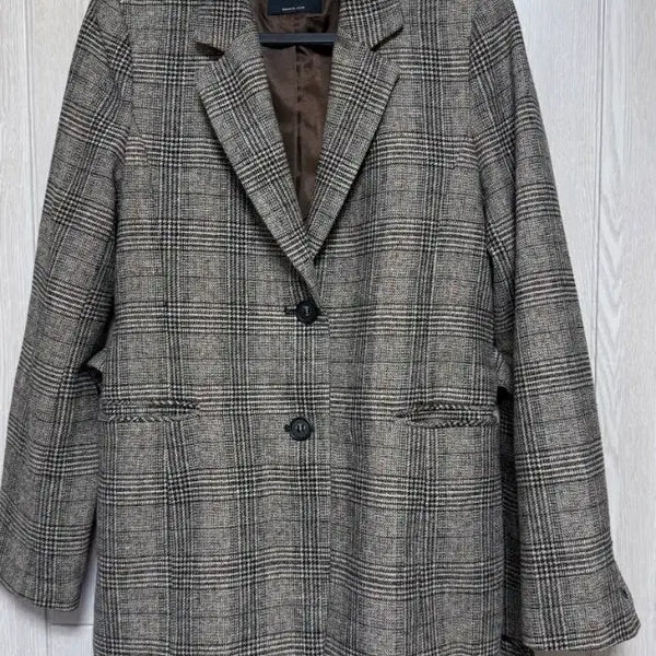 [BUNJANG] Roem Belted Glen Plaid Blazer Jacket (Size 85) / [로엠 Roem 벨티드 글렌체크 자켓 (85사이즈)]