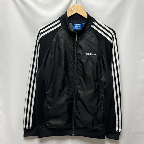 [BUNJANG] Adidas Beckenbauer Black Three-Stripes Track Top Jersey Size 100 / [정품/100] 아디다스 베켄바우어 블랙 삼선 트랙탑 져지