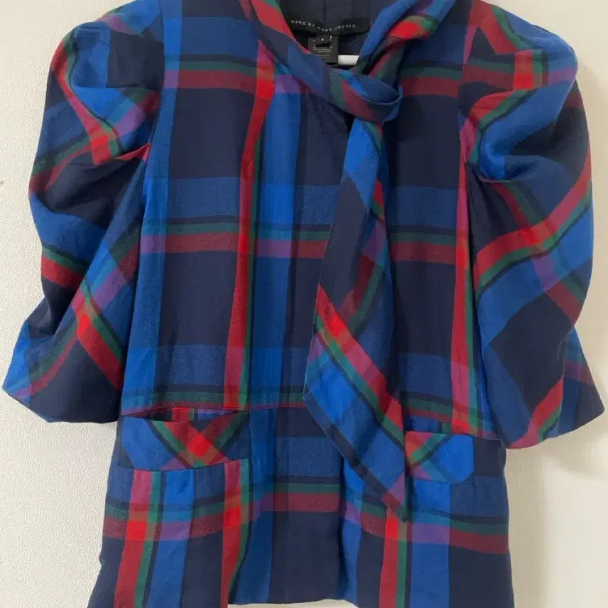[BUNJANG] Marc Jacobs Check Silk Blouse / 마크제이콥스 체크 실크블라우스