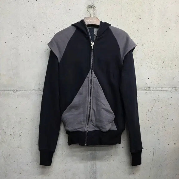 [BUNJANG] Gareth Pugh Asymmetric Full Zip-Up Hoodie / [xs]가레스 퓨 아카이브 비대칭 풀집업 후드집업
