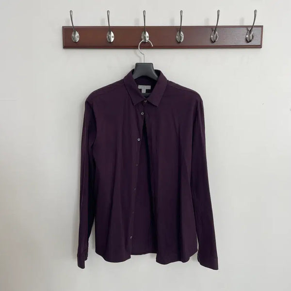[BUNJANG] COS Burgundy Cotton Shirt / 코스 버건디 코튼 셔츠