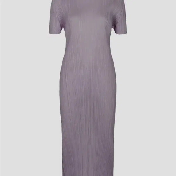 [BUNJANG] Issey Miyake Pleats Please Monthly Dress August Grayish Purple Size 3 / 이세이미야케 플리츠플리즈 원피스 8월 먼슬리 원피스 그레이쉬 퍼플 3사이즈