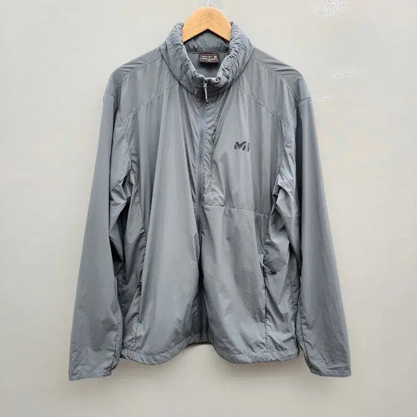 [BUNJANG] Millet Lightweight Packable Windbreaker Jacket (Gray, XL) / [105/XL] 밀레(MILLET) 경량 패커블 바람막이 자켓 (그레이)