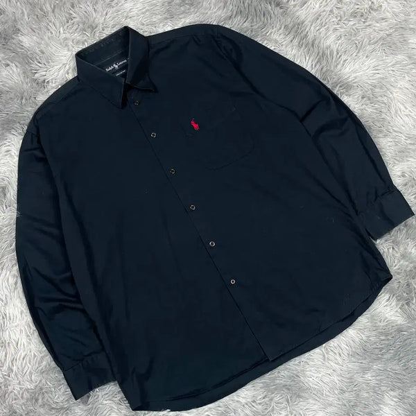 [BUNJANG] Polo Ralph Lauren Red Pony Original Cotton Pocket Shirt / 폴로 랄프로렌 레드포니 포켓 오리지날 코튼 셔츠 5589