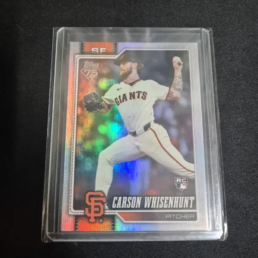 [BUNJANG] 2026 Topps Series 1 Carson Whisenhunt San Francisco Giants Rainbow Foil Baseball Card / [MLB] 샌프란시스코 자이언츠 카슨 위센헌트 레인보우 포일