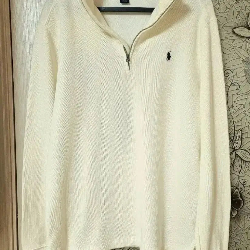 [BUNJANG] Polo Ralph Lauren Unused Ivory Half-Zip Sweatshirt / 미사용)폴로 반집업 16  95