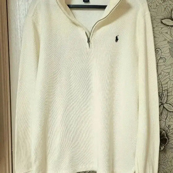 [BUNJANG] Polo Ralph Lauren Unused Ivory Half-Zip Sweatshirt / 미사용)폴로 반집업 16  95