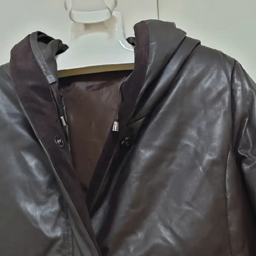 [BUNJANG] Genuine Lambskin Down Hooded Coat Women's Size 95 / 양가죽후드코트/오리털충전재/가벼운/깨끗한/정품/여성95