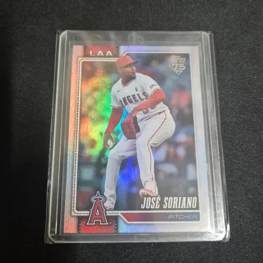 [BUNJANG] MLB LA Angels Jose Soriano Rainbow Foil Baseball Card / [MLB] LA 에인절스 호세 소리아노 레인보우 포일