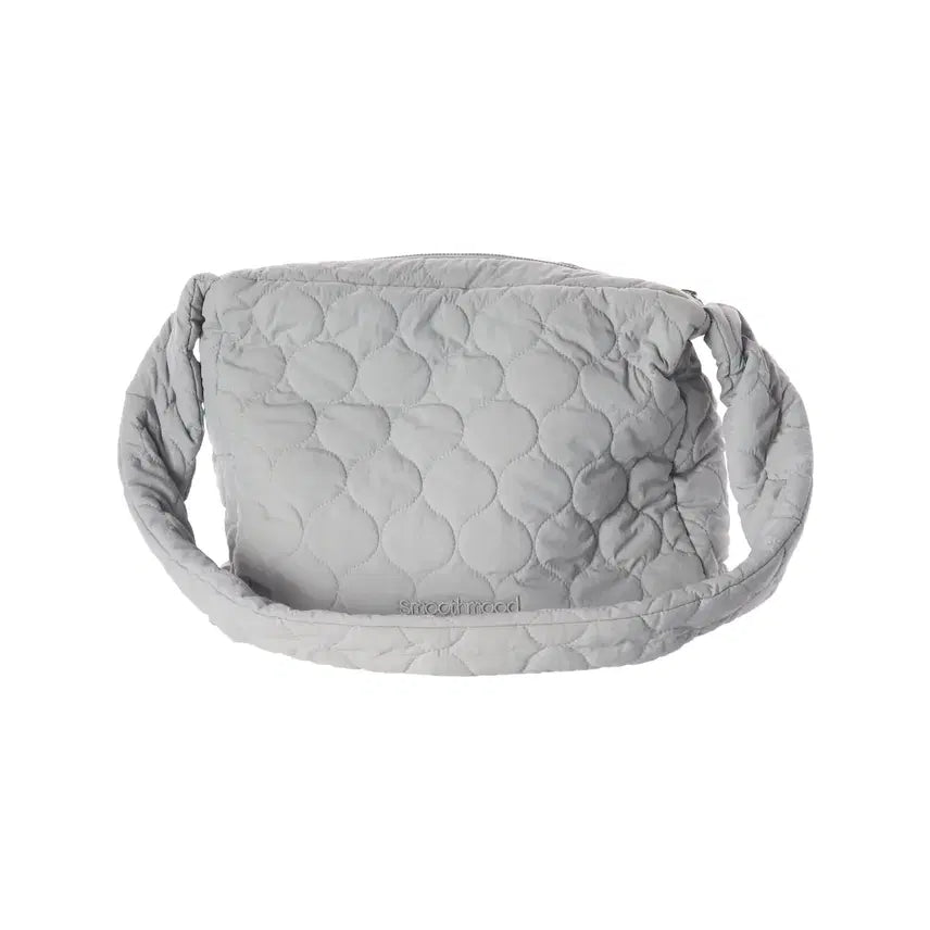 [BUNJANG] Smoothmood Odd Bag Quilted Padded Shoulder Bag Large Blue Grey / 스무드무드 Odd 오드백 퀼팅 패딩 숄더백 라지 블루 그레이
