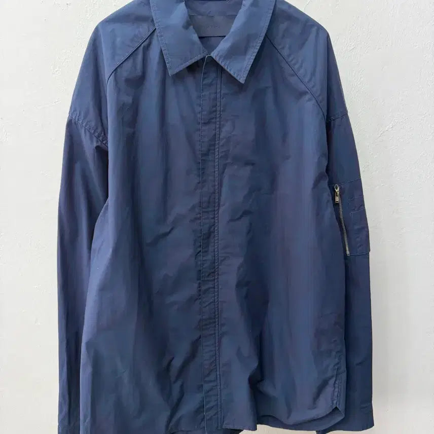 [BUNJANG] Junji 21ss Navy Oversized Zip-up Jacket 48 / 정품) 준지 21ss 오버핏 네이비색 남성 집업 자켓 48