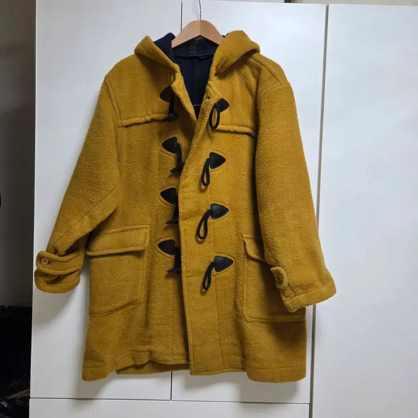 [BUNJANG] NEOBLOOD TOKYO Vintage Mustard Duffle Coat / 네오블러드도쿄 빈티지 머스타드 떡볶이코트