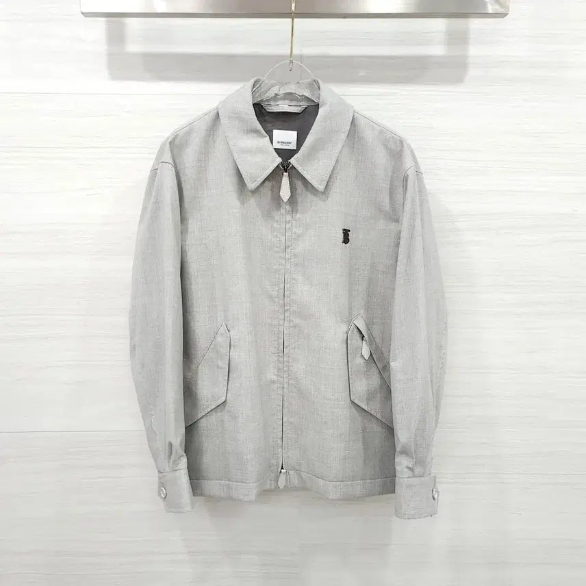 [BUNJANG] Burberry TB Grey Blouson Jacket 48 / 48 / 버버리 TB 그레이 블루종 자켓 8051034