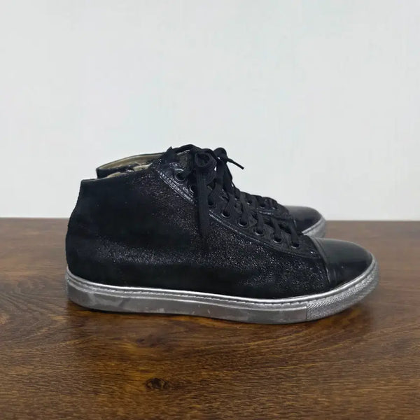 [BUNJANG] MAIMAI Black High-top Sneakers Size 37 / MAIMAI 마이마이 블랙 하이탑 스니커즈 37사이즈