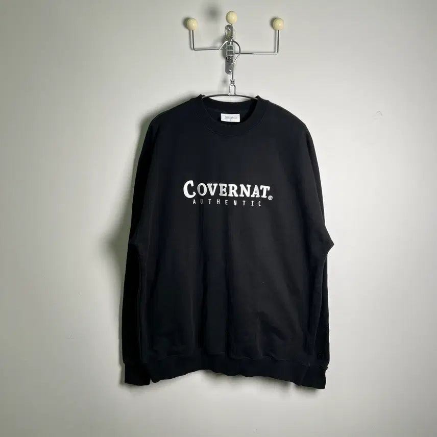 [BUNJANG] Covernat Authentic Logo Sweatshirt Black XL / Covernat 커버낫 어센틱 로고 블랙 맨투맨 XL