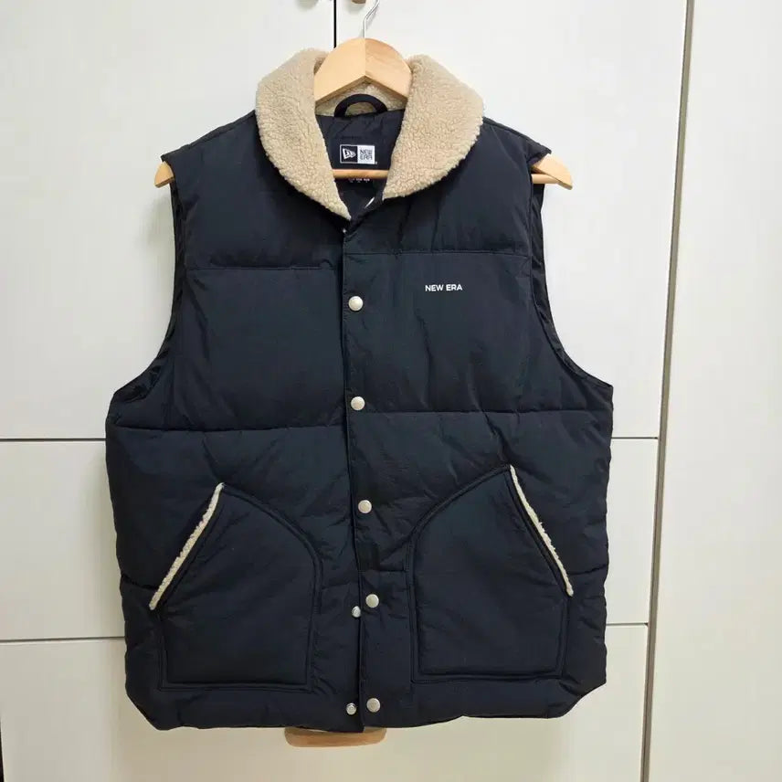 [BUNJANG] New Era Midnight Navy Puffer Vest - Size M (95) / (실착3회) 뉴에라 미드나잇네이비 패딩조끼 베스트 95 M