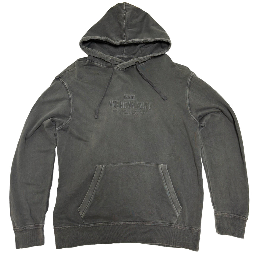 [BUNJANG] American Eagle Pigment Lettering Hoodie T-Shirt / 아메리칸 이글 피그먼트 레터링 후드 티셔츠