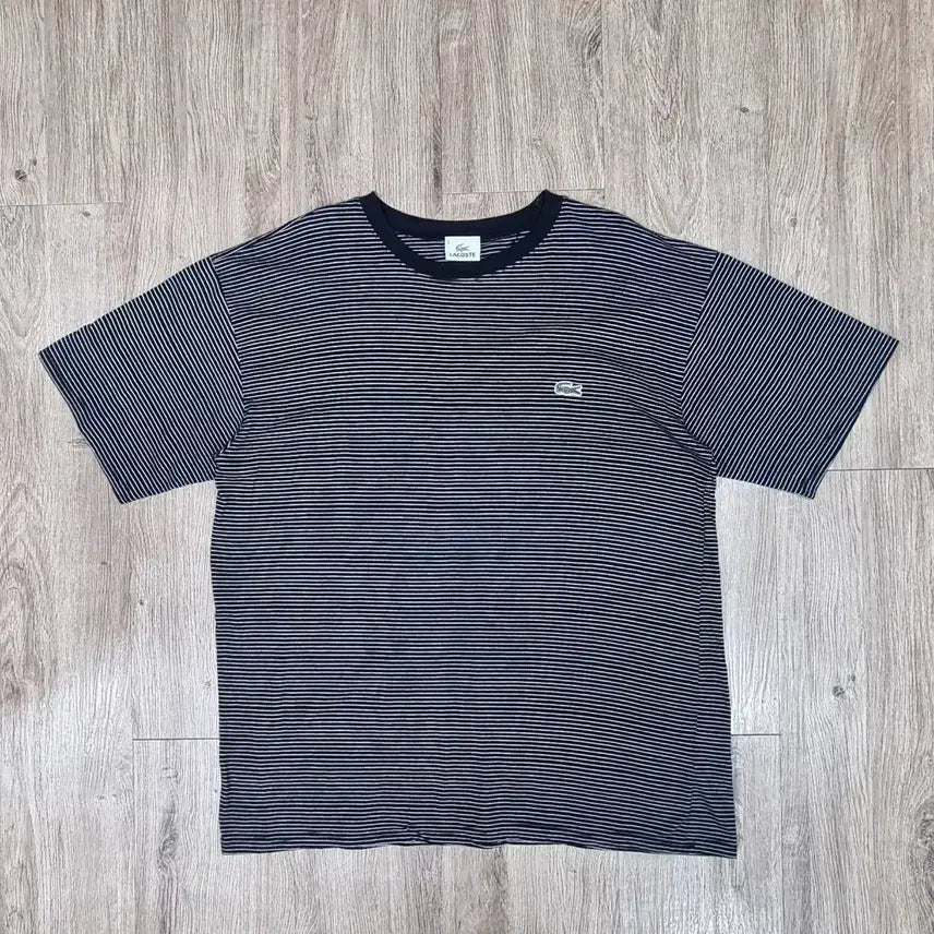 [BUNJANG] Lacoste Striped Short Sleeve T-Shirt - Men's / 라코스테 스트라이프 반팔 L _남성