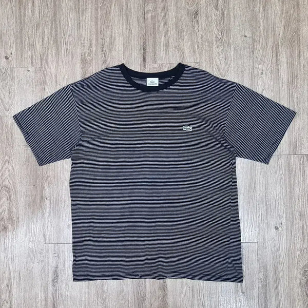 [BUNJANG] Lacoste Striped Short Sleeve T-Shirt - Men's / 라코스테 스트라이프 반팔 L _남성