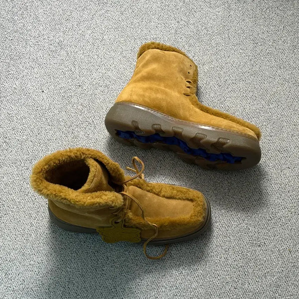 [BUNJANG] Burberry Suede Fur Lined Walker Boots / 버버리