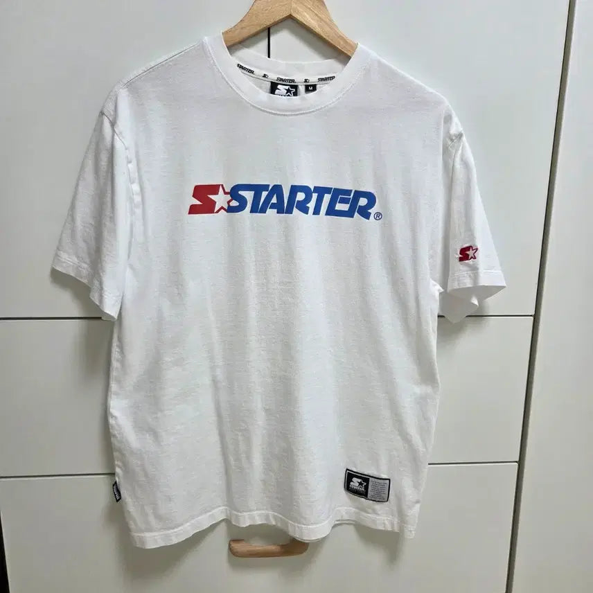[BUNJANG] Starter White Short Sleeve T-Shirt M / 스타터 화이트 반팔티셔츠 M