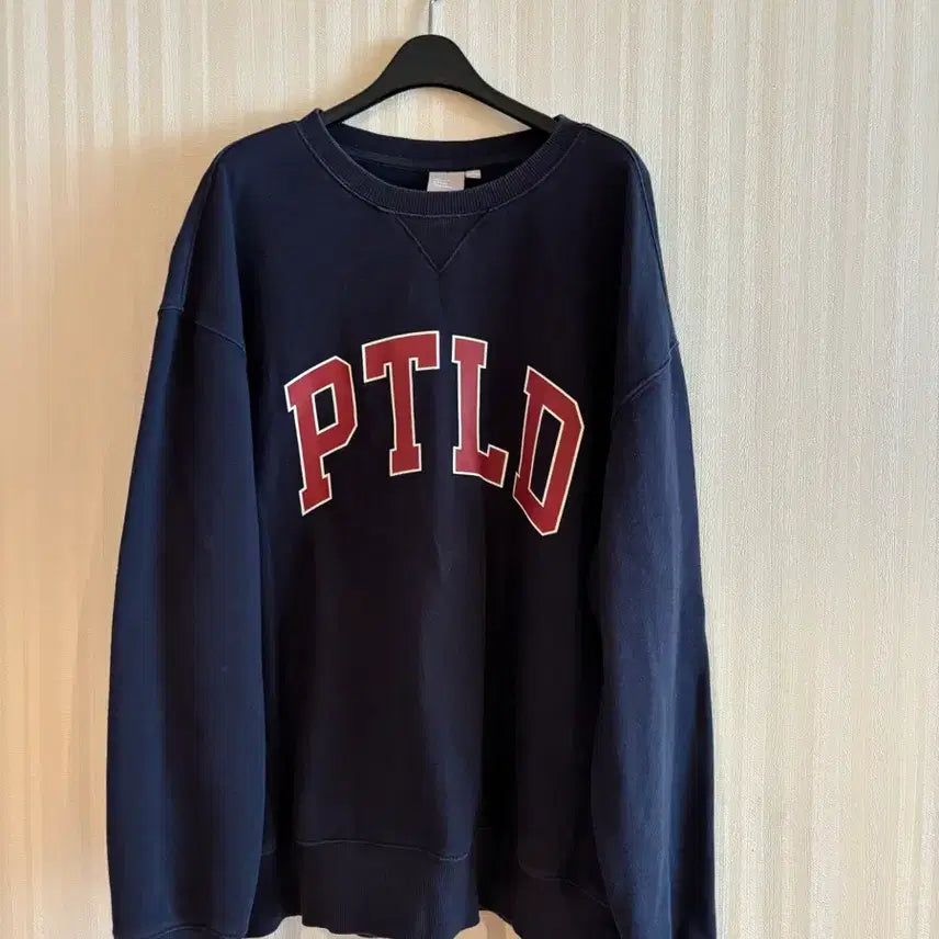 [BUNJANG] SPAO Men's Navy Fleece Sweatshirt M / 남성 스파오 네이비 기모 맨투맨 m