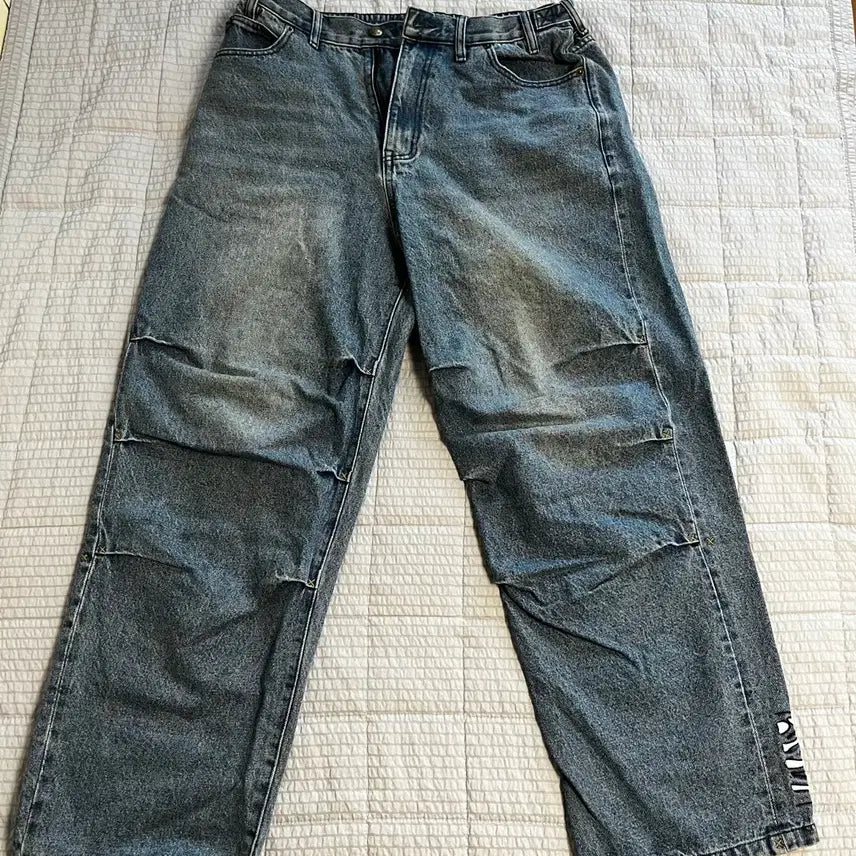 [BUNJANG] XTONZ Skeleton Hold Denim Blue L / 엑스톤즈 스켈레톤 홀드 데님 블루 L
