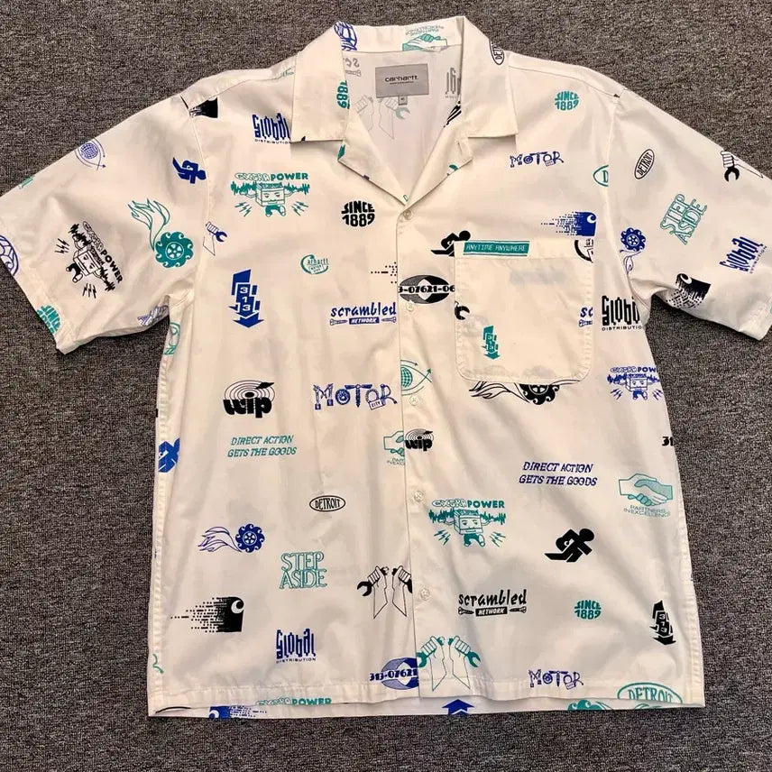[BUNJANG] Carhartt WIP Graphic Print Short Sleeve Shirt XL / [105] 칼하트 WIP 반팔셔츠