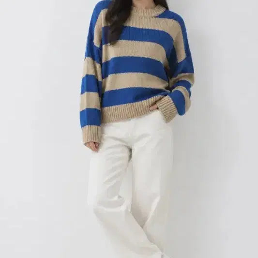 [BUNJANG] Women's Free Size Knit Sweater / 블루 여자 FREE 니트 O0670