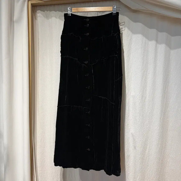 [BUNJANG] Hysteric Glamour Velvet Skirt / (S) 히스테릭글래머 벨벳 스커트