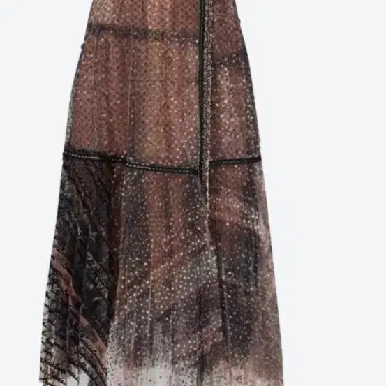 [BUNJANG] MINE Flocking Tulle Skirt / MINE마인 플로킹 튤 스커트