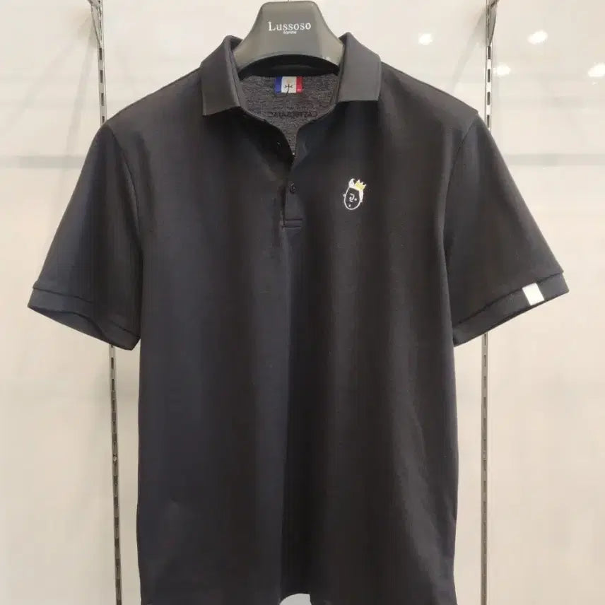 [BUNJANG] Castelbajac Golf Black T-Shirt (Size 105) / 까스텔바작골프 카라티(최상급)