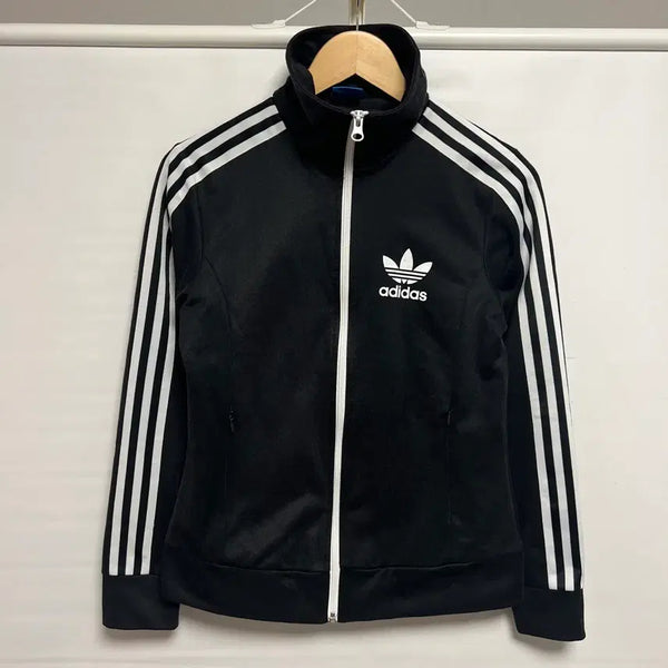 [BUNJANG] Adidas Europa Women's Black Track Top Jersey Size 95 / [정품/95] 아디다스 유로파 여성용 블랙 트랙탑 져지
