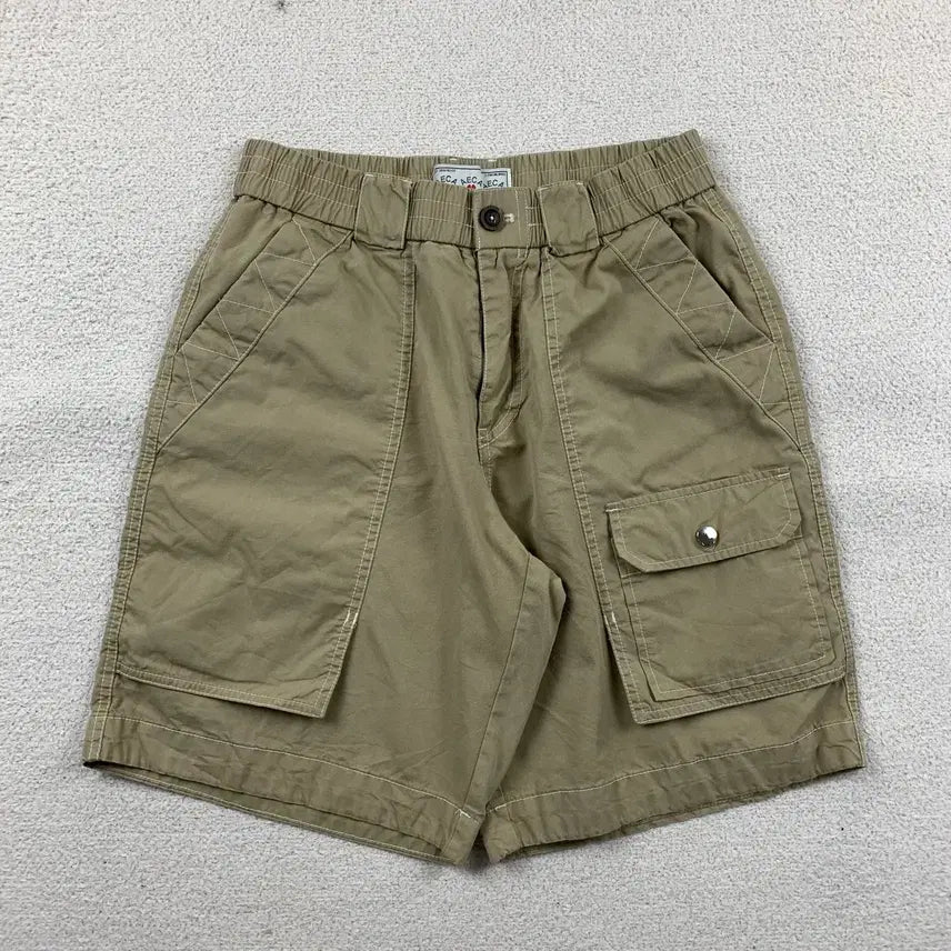 [BUNJANG] Aica White One Pocket Bermuda Shorts Beige / 에이카화이트 원포켓 버뮤다 쇼츠 베이지