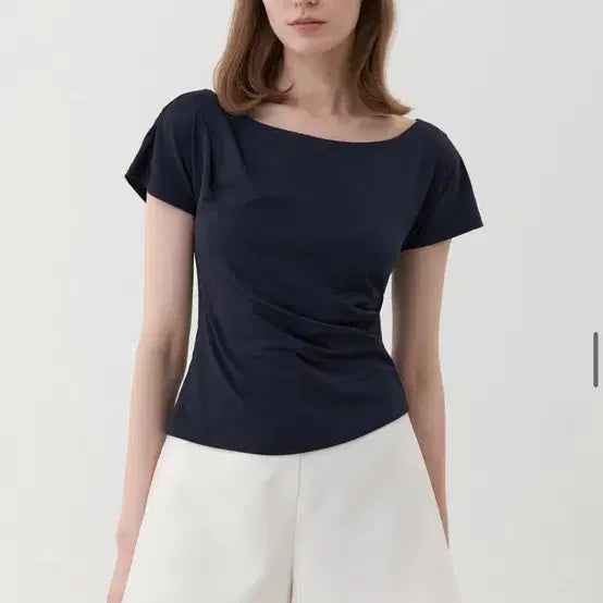 [BUNJANG] Grace Yu Milly Top T-shirt Dark Navy / 그레이스유 밀리 탑 티셔츠 Milly Top Dark Navy
