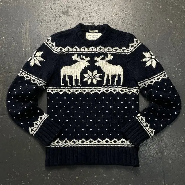 [BUNJANG] Abercrombie & Fitch 95 Nordic Knit Sweater / 95 아베크롬비 노르딕 니트