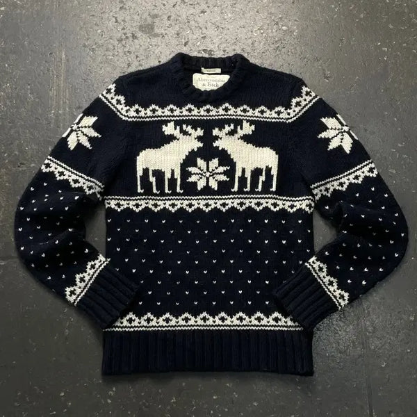 [BUNJANG] Abercrombie & Fitch 95 Nordic Knit Sweater / 95 아베크롬비 노르딕 니트