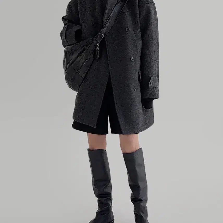 [BUNJANG] Laroom Quilted Peacoat / 새제품 | 라룸 누빔피코트