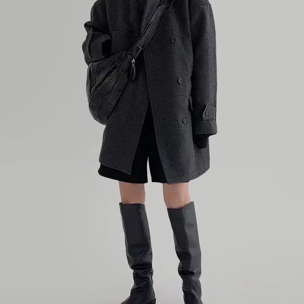 [BUNJANG] Laroom Quilted Peacoat / 새제품 | 라룸 누빔피코트