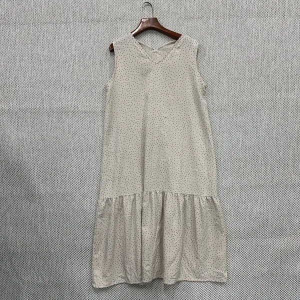 [BUNJANG] Vintage Polka Dot Dress L / 빈티지 도트 땡땡이 원피스 L H02258