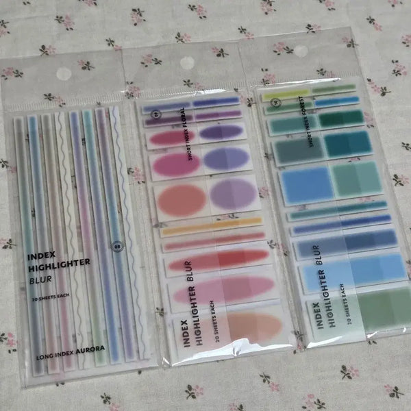 [BUNJANG] Iconic Index Highlighter Set / 아이코닉 인덱스 하이라이터 3종 일괄