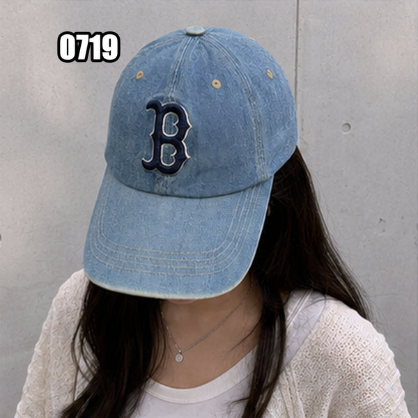 [BUNJANG] MLB Boston Red Sox Basic Unstructured Denim Baseball Cap / MLB 베이직 데님 언스트럭쳐 볼캡 보스턴 레드삭스